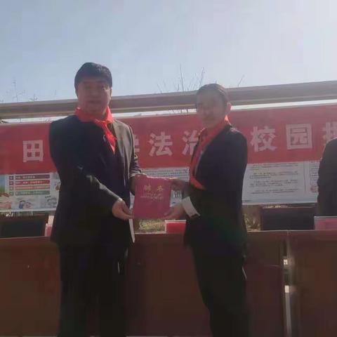 普法进校园，学法促成长——道口铺中心学校田庙小学开展“法制进校园”活动