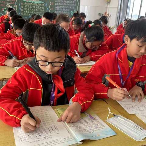 “弘扬传统文化，传承汉字之美”——滨海县淤尖实验学校小学部开展写字活动纪实