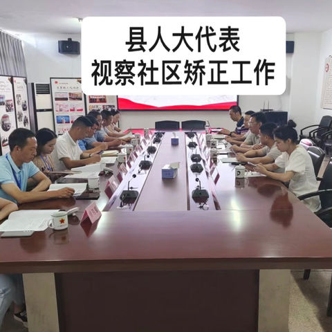 县人大代表视察社区矫正工作