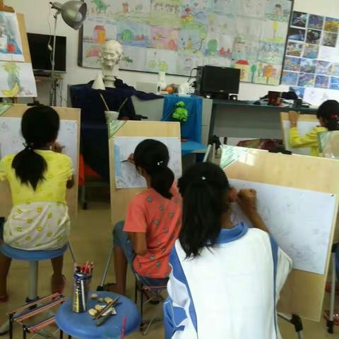 乌烈镇中心学校少年宫学生绘画作品