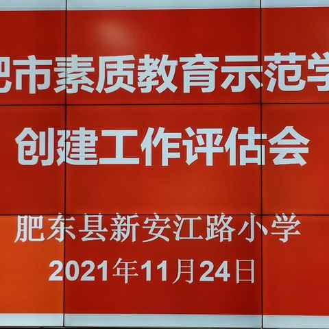 合肥市素质教育示范校评估验收 肥东县新安江路小学站