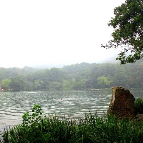 南京中山陵附属建筑-紫霞湖