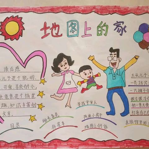 读书好  读好书  好读书  —平邑县蒙阳实验小学二年级1班参与参与全国班班共读之《地图上的家》