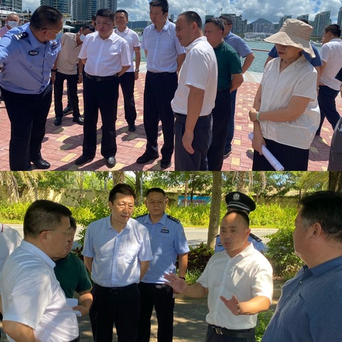 省调研组赴天涯区调研反走私综合执法站项目建设工作