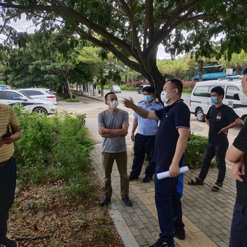 区委常委、政法委书记朱海亮带队前往三亚港反走私综合执法站项目现场实地推进项目进场施工建设