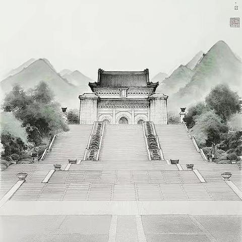 𝔸𝕀绘画🎨中山陵园