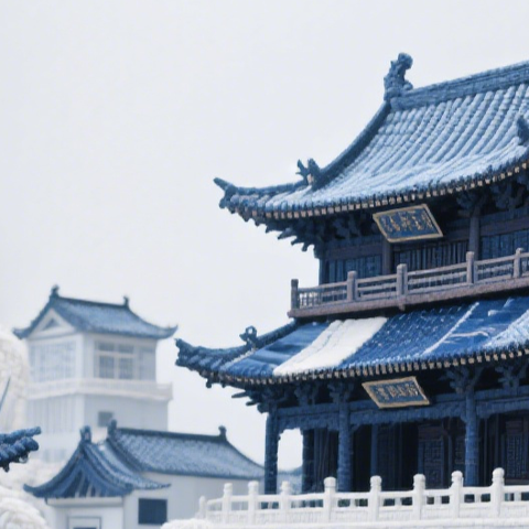 𝔸𝕀 绘画 🎨东方古建筑